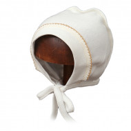 LORITA bērnu cepure ar apgrieztas šuves ŽIRAFIUKAS, ecru, 38 cm, 202