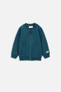 COCCODRILLO džemperis ar rāvējslēdzēju SOFT ALPINE BOY NEWBORN, turquoise,  ZC3132201SBN-013