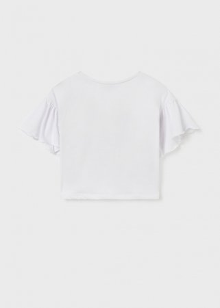 MAYORAL t-krekls ar īsam piedurknēm 8F, white carmine, 6051-27 6051-27