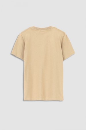COCCODRILLO t-krekls ar īsam piedurknēm EVERYDAY BOY, bēšs, WC3143213EVB-002 WC3143213EVB-002-134