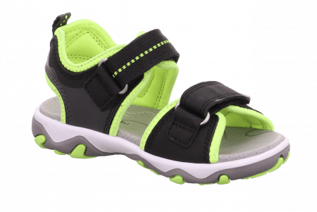 SUPERFIT sandales MIKE 3.0, melns/zaļi, 32 izmērs, 1-009470-0000 1-009470-0000 32