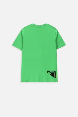 COCCODRILLO t-krekls ar īsam piedurknēm GAMER BOY JUNIOR, zaļš, WC4143208GBJ-011- 