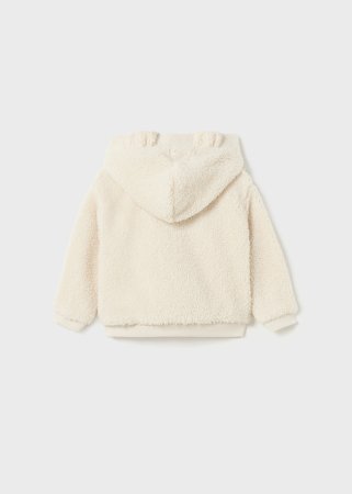 MAYORAL džemperis ar rāvējslēdzēju ar kapuci 4L, chickpea, 2428-56 2428-56