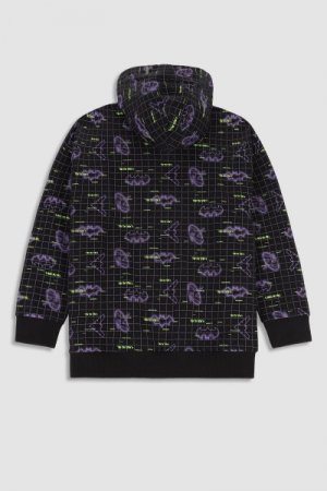 COCCODRILLO džemperis ar rāvējslēdzēju ar kapuci LICENCE BOY, melns, WC3132402LIB-021 WC3132402LIB-021-104