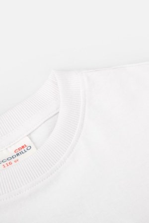 COCCODRILLO marškinėliai trumpomis rankovėmis GAMER BOY KIDS, balti, WC4143202GBK-001-110, 110 cm 