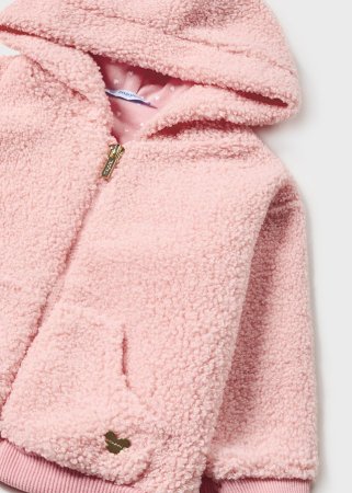 MAYORAL džemperis ar rāvējslēdzēju ar kapuci 4L, rozā, 2428-57 2428-57