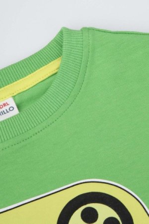 COCCODRILLO marškinėliai ilgomis rankovėmis GAMER BOY KIDS, žali, WC4143102GBK-011-104, 104 cm 