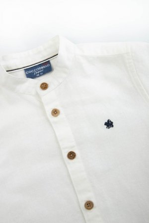 COCCODRILLO krekls ar īsam piedurknēm ELEGANT BABY BOY, balts, WC3136202EBB-001 WC3136202EBB-001-098