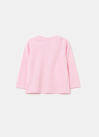 OVS t-krekls ar garām piedurknēm, rozā, , 001967838 