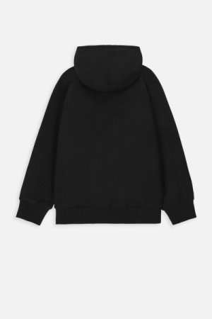 COCCODRILLO džemperis ar rāvējslēdzēju ar kapuci EVERYDAY BOY A, melns, WC4132401VBA-021- 