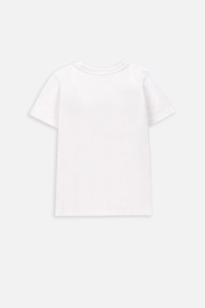 COCCODRILLO t-krekls ar īsam piedurknēm EVERYDAY BOY A, balti, WC4143209VBA-001- 