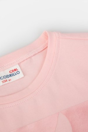 COCCODRILLO t-krekls ar īsam piedurknēm EVERYDAY GIRL A, rozā, WC4143201VGA-007- 