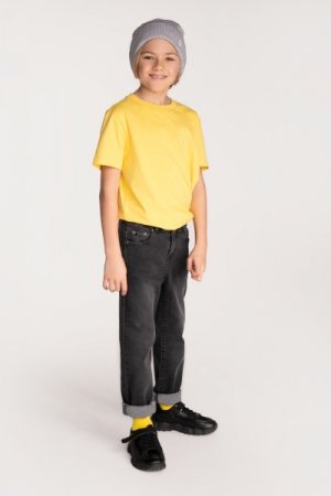 COCCODRILLO t-krekls ar īsam piedurknēm BASIC BOY, dzeltens, WC3143201BAB-004 WC3143201BAB-004-104