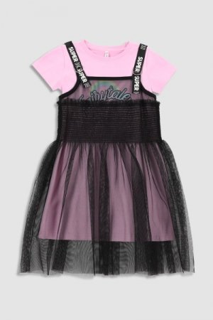 COCCODRILLO kleita ar īsam piedurknēm DREAMER KIDS, rozā, WC3129202DRK-007 WC3129202DRK-007-098