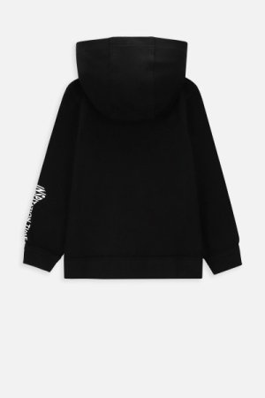 COCCODRILLO džemperis ar rāvējslēdzēju ar kapuci EVERYDAY GIRL A, melns, WC4132401VGA-021- 