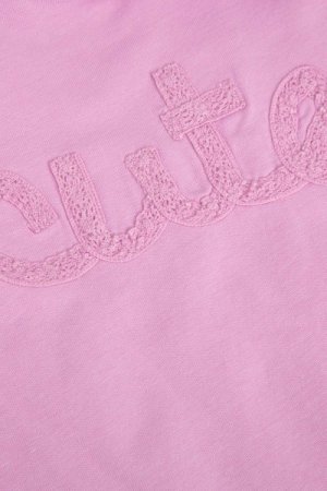 COCCODRILLO t-krekls ar garām piedurknēm GARDEN ENGLISH NEWBORN, rozā, WC4143102GEN-007-0 