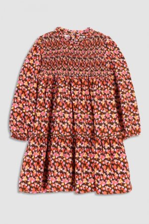 COCCODRILLO kleita ar garām piedurknēm RETRO PICNIC KIDS, multicoloured, WC3128101RPK-022 WC3128101RPK-022-092