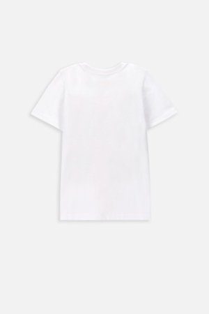 COCCODRILLO t-krekls ar īsam piedurknēm EVERYDAY BOY A, balti, WC4143217VBA-001- 