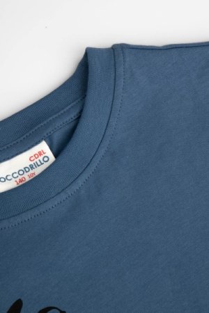 COCCODRILLO t-krekls ar īsam piedurknēm EVERYDAY BOY A, zili, WC4143212VBA-014- 