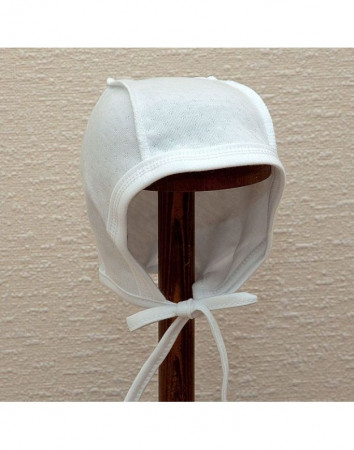 LORITA bērnu cepure ar apgrieztas šuves, balta, 40 cm, 154 154