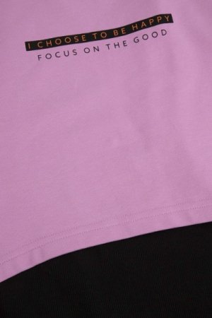 COCCODRILLO kleita ar garām piedurknēm CITY EXPLORER JUNIOR, rozā, WC4129101CEJ-007- 