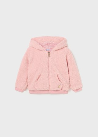 MAYORAL džemperis ar rāvējslēdzēju ar kapuci 4L, rozā, 2428-57 2428-57