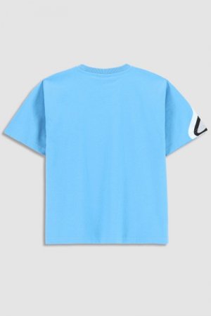 COCCODRILLO t-krekls ar īsam piedurknēm LICENCE BOY, zils, WC3143207LIB-014 WC3143207LIB-014-116