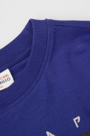COCCODRILLO marškinėliai ilgomis rankovėmis GAMER BOY KIDS, mėlyni, WC4143103GBK-014-098, 98 cm 