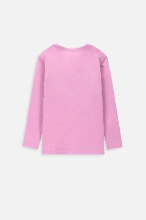 COCCODRILLO t-krekls ar garām piedurknēm EVERYDAY GIRL A, rozā, WC4143107VGA-007- 