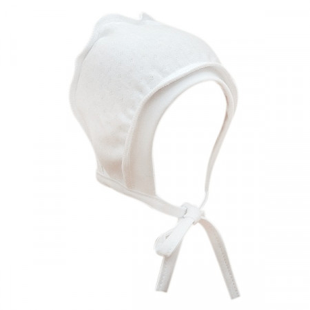 LORITA bērnu cepure ar apgrieztas šuves, balta, 40 cm, 28-95 28-95