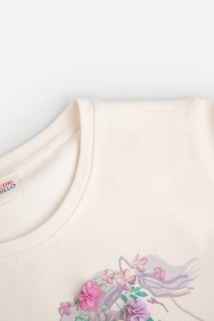 COCCODRILLO t-krekls ar īsam piedurknēm GARDEN ENGLISH KIDS, ecru, WC4143201GEK-003- 