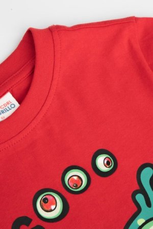 COCCODRILLO t-krekls ar īsam piedurknēm EVERYDAY BOY A, sarkani, WC4143202VBA-009- 