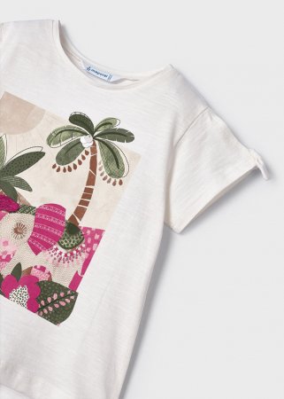 MAYORAL t-krekls ar īsam piedurknēm un legini 6G, hibiscus, 3783-80 3783-80