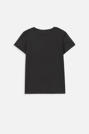 COCCODRILLO t-krekls ar īsam piedurknēm EVERYDAY GIRL A, melni, WC4143203VGA-021- 
