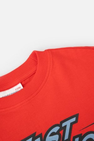COCCODRILLO t-krekls ar īsam piedurknēm RACER 90' KIDS, sarkans, WC4143201RAK-009-0 