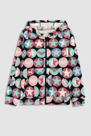 COCCODRILLO džemperis ar rāvējslēdzēju ar kapuci LICENCE GIRL, multicoloured, WC3132402LIG-022 WC3132402LIG-022-110