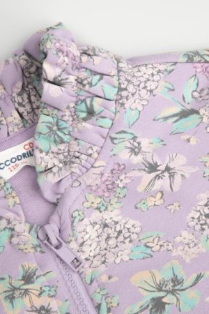 COCCODRILLO džemperis ar rāvējslēdzēju GARDEN ENGLISH KIDS, violets, WC4132201GEK-016-0 