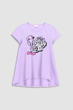 COCCODRILLO t-krekls ar īsam piedurknēm LICENCE GIRL, violets, WC3143207LIG-016 WC3143207LIG-016-110