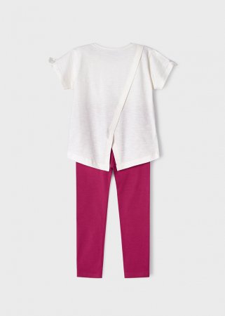 MAYORAL t-krekls ar īsam piedurknēm un legini 6G, hibiscus, 3783-80 3783-80