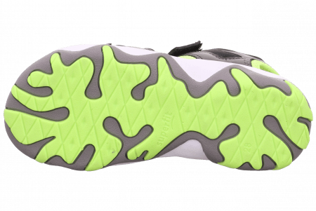 SUPERFIT sandales MIKE 3.0, melns/zaļi, 32 izmērs, 1-009470-0000 1-009470-0000 32