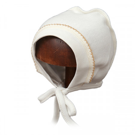 LORITA bērnu cepure ar apgrieztas šuves ŽIRAFIUKAS, ecru, 38 cm, 202 202