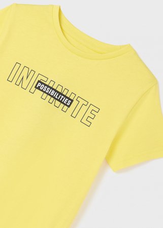 MAYORAL t-krekls ar īsam piedurknēm un šorti 7E, mimosa/black, 140 cm, 6643-73 6643-73 10
