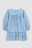 COCCODRILLO kleita ar garām piedurknēm SPORTI ROMANTIC NEWBORN, zila, WC3128101SRN-014 WC3128101SRN-014-068