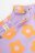 COCCODRILLO kleita ar garām piedurknēm RETRO PICNIC NEWBORN, violeta, WC3129101RPN-016 WC3129101RPN-016-062