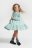 COCCODRILLO kleita ar garām piedurknēm GARDEN ENGLISH KIDS, piparmētru krāsa, WC4128101GEK-031- 